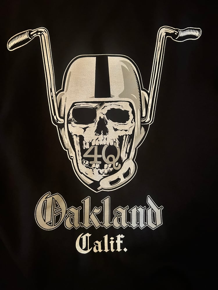 Image of  Raiders Oakland Crewneck pullover 100% USA MADE  