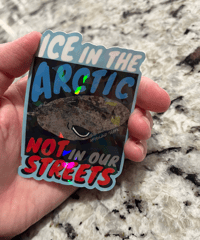 Image 4 of Cracked Ice greenland shark sticker
