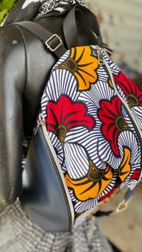Image 3 of Designs By IvoryB Backpack Ankara Flower Print 