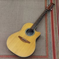 Image 2 of Vintage Early 80s Ovation Balladeer 12 String Acoustic / Electric Guitar