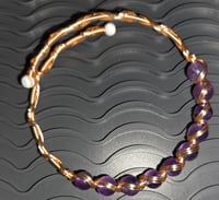 Image 2 of Amethyst gold bangle 