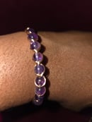Image 3 of Amethyst gold bangle 