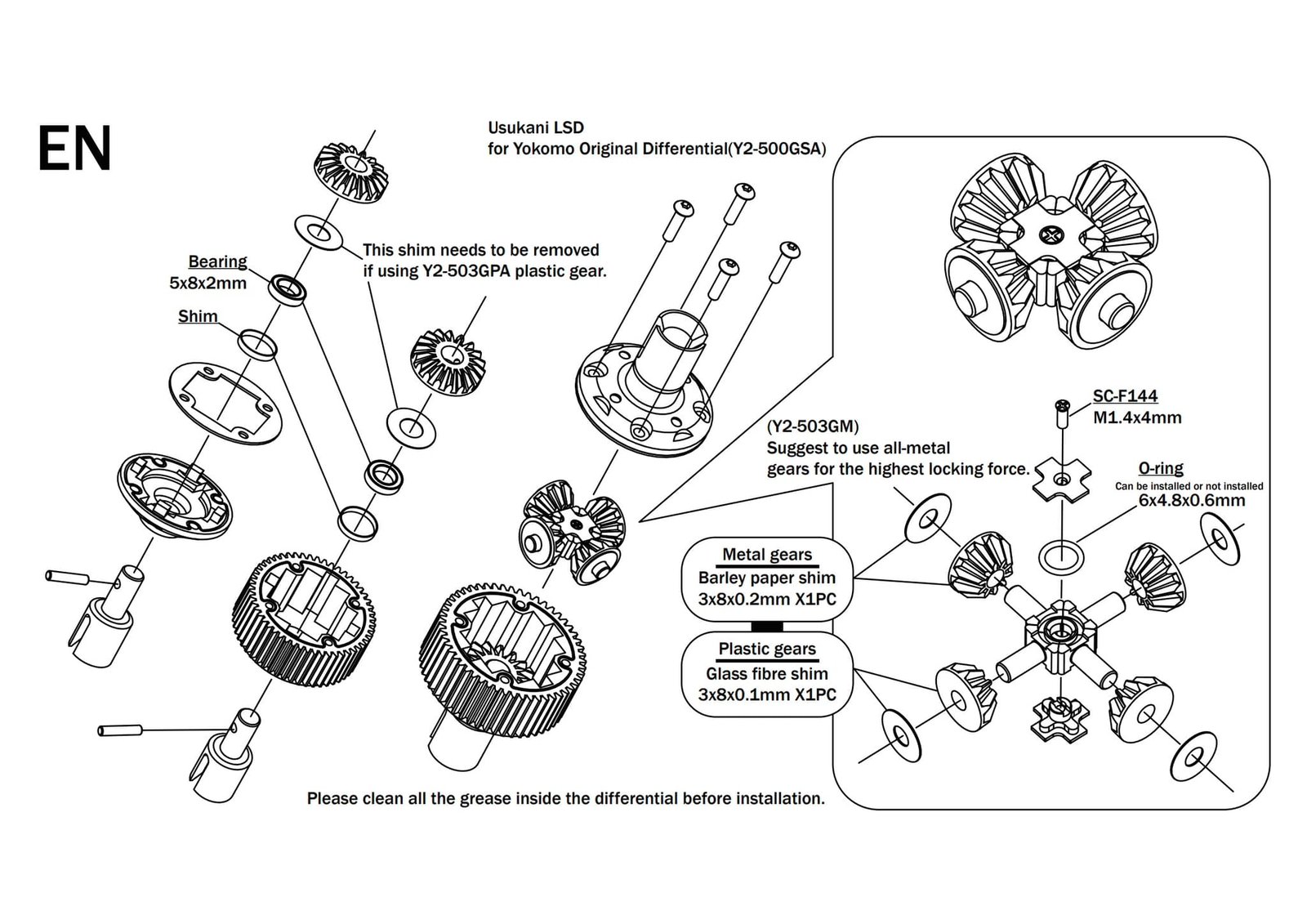 Usukani LSD Conversion Set | Scale Science