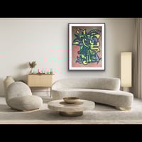 Image 2 of Watcher - 36 x 48" Paint & marker on paper