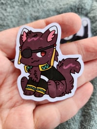 Image 3 of Windbreaker cat mini stickers