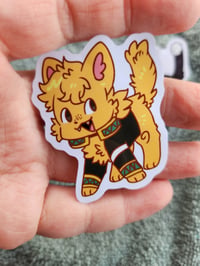 Image 4 of Windbreaker cat mini stickers