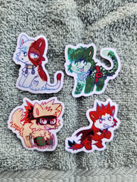 Image 1 of My hero academia cat mini stickers