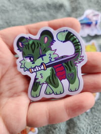 Image 2 of One piece cat mini stickers