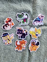 Image 1 of One piece cat mini stickers
