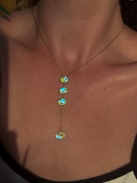 Image 1 of Mint Green Northern Lights Necklace