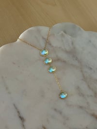 Image 3 of Mint Green Northern Lights Necklace