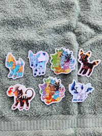 Image 1 of Pokemon mini stickers & glitter stickers