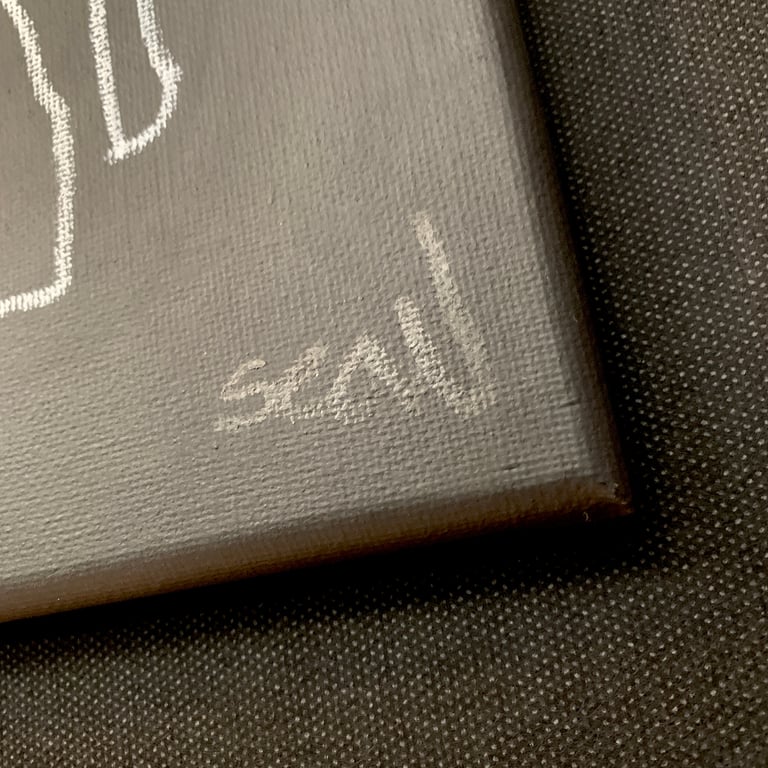 above th circle (original painting) ON CANVAS Image 3