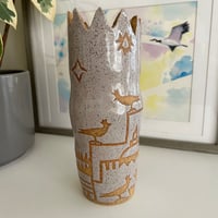 Image 2 of French Gray Stoneware Vase
