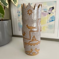 Image 3 of French Gray Stoneware Vase