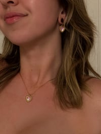 Image 3 of Pink Delphine Hearts (Rose Gold)
