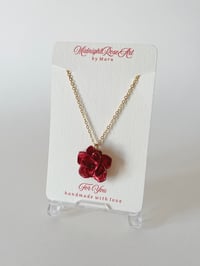Rosa II Hand Sculpted Charm Necklace