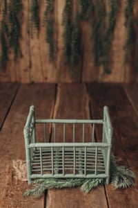 Image 2 of Rystic crib in forest green 