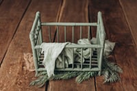 Image 1 of Rystic crib in forest green 