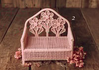 Image 2 of Bench with flowers