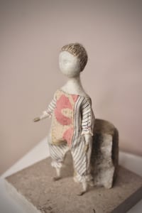 Image 4 of Needle felted Japanese silk Art Doll, #12