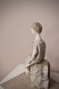 Image 5 of Needle felted Japanese silk Art Doll, #12