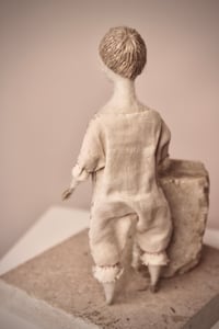 Image 3 of Needle felted Japanese silk Art Doll, #12