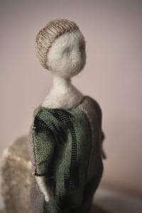 Image 4 of Needle felted, Japanese Cotton Art Doll, #13