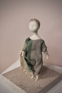Image 3 of Needle felted, Japanese Cotton Art Doll, #13