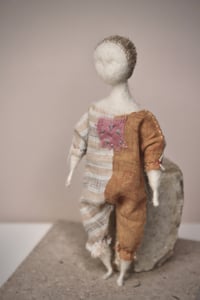 Image 1 of Needle felted Japanese cotton Art Doll, #14