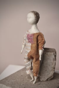 Image 2 of Needle felted Japanese cotton Art Doll, #14