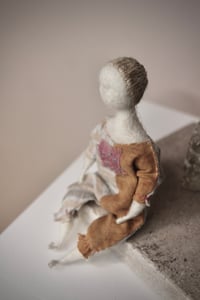 Image 3 of Needle felted Japanese cotton Art Doll, #14