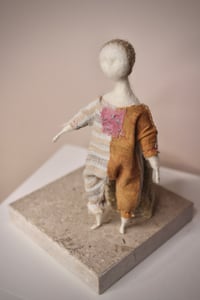 Image 4 of Needle felted Japanese cotton Art Doll, #14