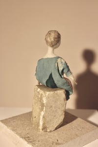 Image 5 of Needle felted Japanese silk Art Doll, #15