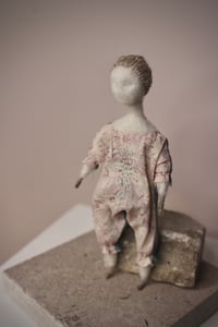 Image 3 of Needle felted Japanese silk Art Doll, #15