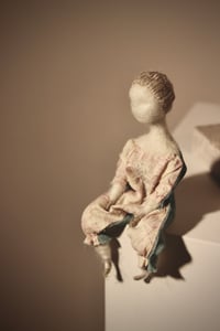 Image 2 of Needle felted Japanese silk Art Doll, #15