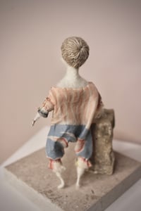 Image 2 of Needle felted Japanese silk Art Doll, #16