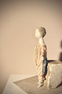 Image 4 of Needle felted Japanese silk Art Doll, #16