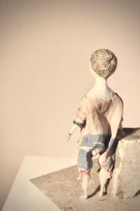 Image 5 of Needle felted Japanese silk Art Doll, #16
