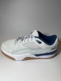 Image 2 of Jordan flight court shoes natural gray and navy