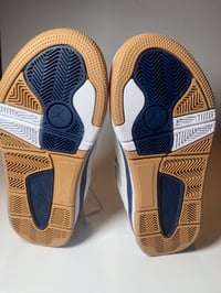 Image 9 of Jordan flight court shoes natural gray and navy