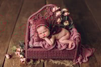 Image 1 of Bench with flowers