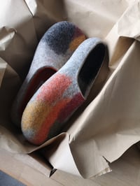 Image 1 of O&G FUN felted wool slippers/ in stock