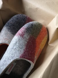 Image 2 of O&G FUN felted wool slippers/ in stock