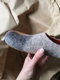 Image 3 of O&G FUN felted wool slippers/ in stock