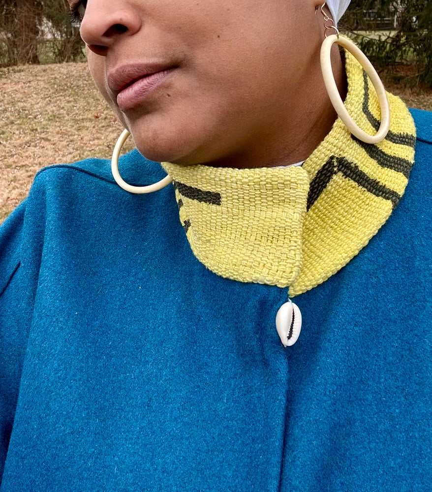 Image of 100% Wool & Mudcloth Winter Cape #4