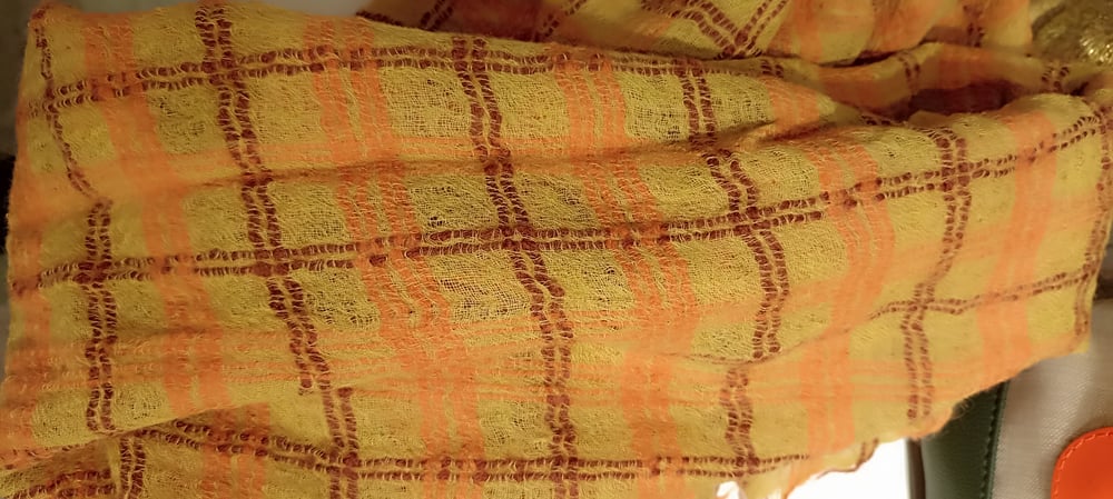 Image of 6-Bufanda Sovy naranja/marrón