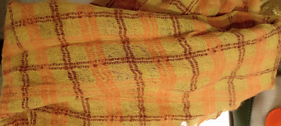 Image of 6-Bufanda Sovy naranja/marrón 