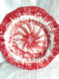 Vermelho Large Serving Dish - Red and White Glaze Plate