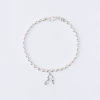 Ribbon Letter Grain Bracelet